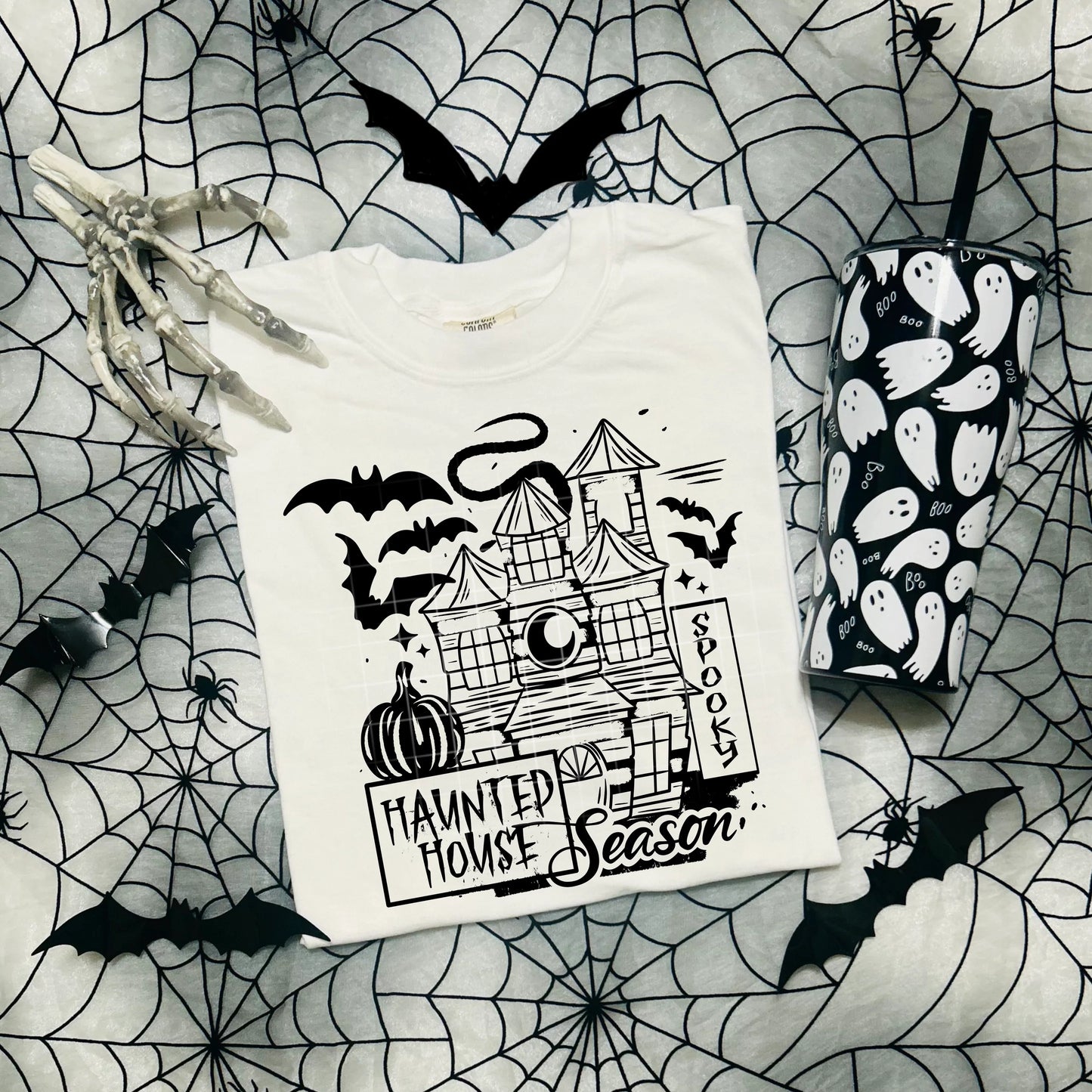 Haunted House Season Short Sleeve T-shirt