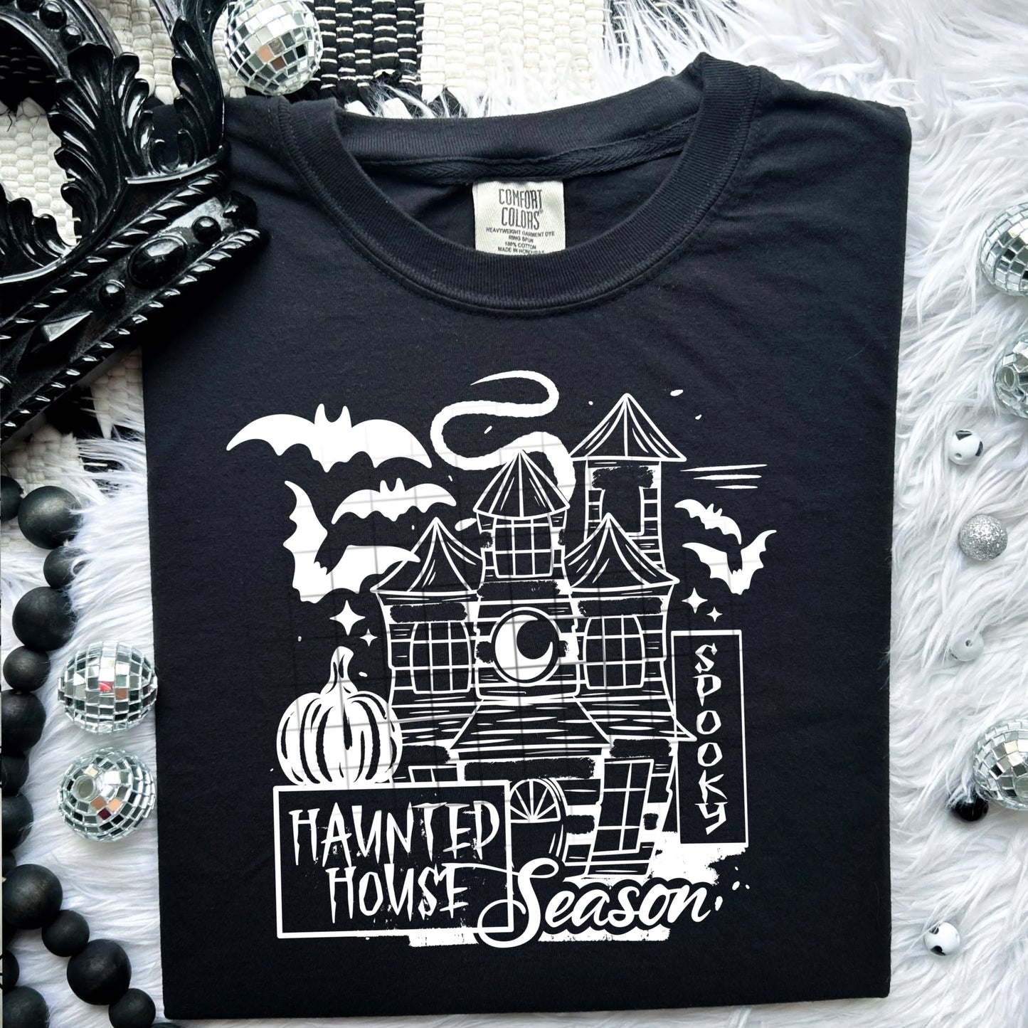 Haunted House Season Short Sleeve T-shirt