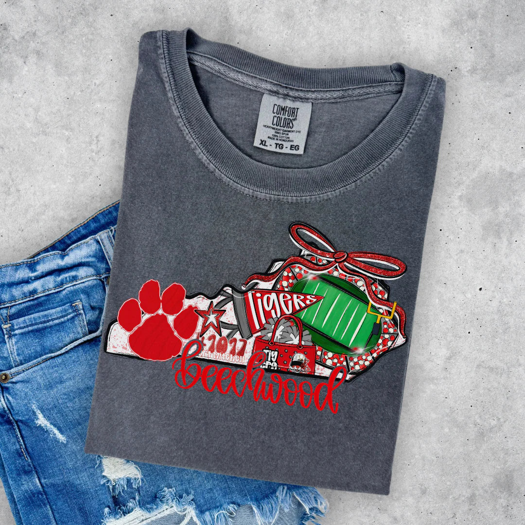 Beechwood Tigers Game Day Coquette Short Sleeve T-shirt