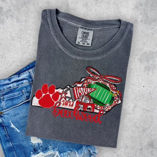 Beechwood Tigers Game Day Coquette Short Sleeve T-shirt