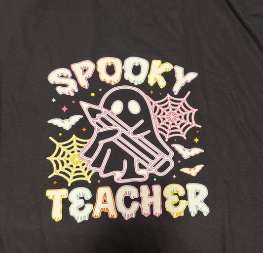 Spooky Teacher Short Sleeve T-shirt