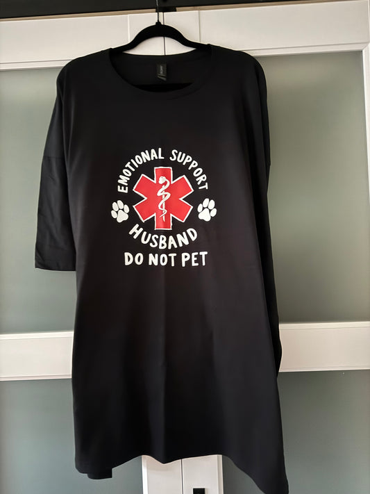 Emotional Support Husband Short Sleeve T-shirt