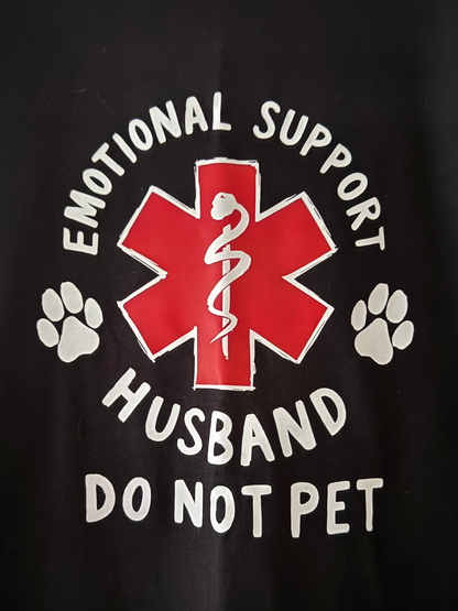 Emotional Support Husband Short Sleeve T-shirt