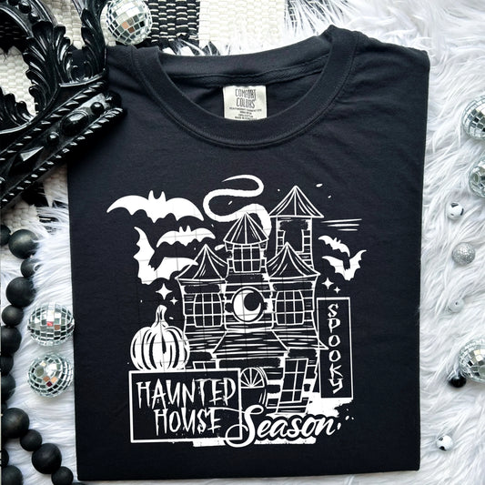Haunted House Season Short Sleeve T-shirt