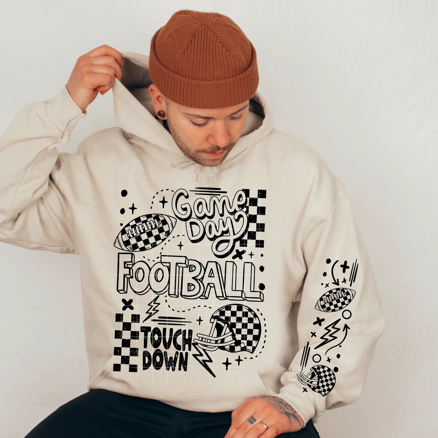 Football Collage Short Sleeve T-shirt