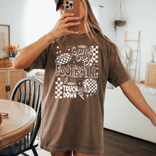 Football Collage Short Sleeve T-shirt